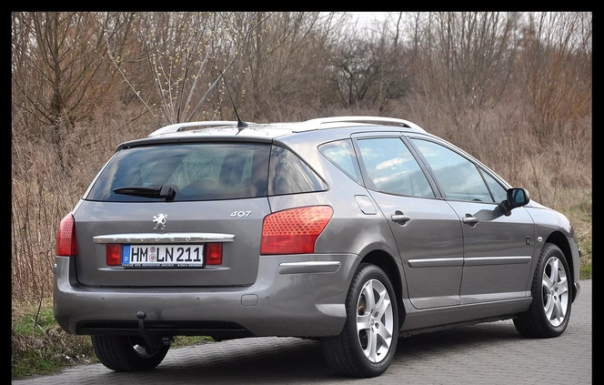 Peugeot 407 cena 18900 przebieg: 155600, rok produkcji 2009 z Siedlce małe 497